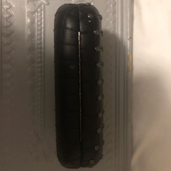 2B Bebe black clutch/purse with silver studs - Picture 4 of 7